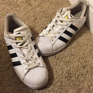 Adidas super star white